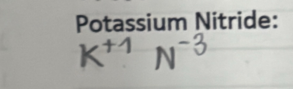 Potassium Nitride: