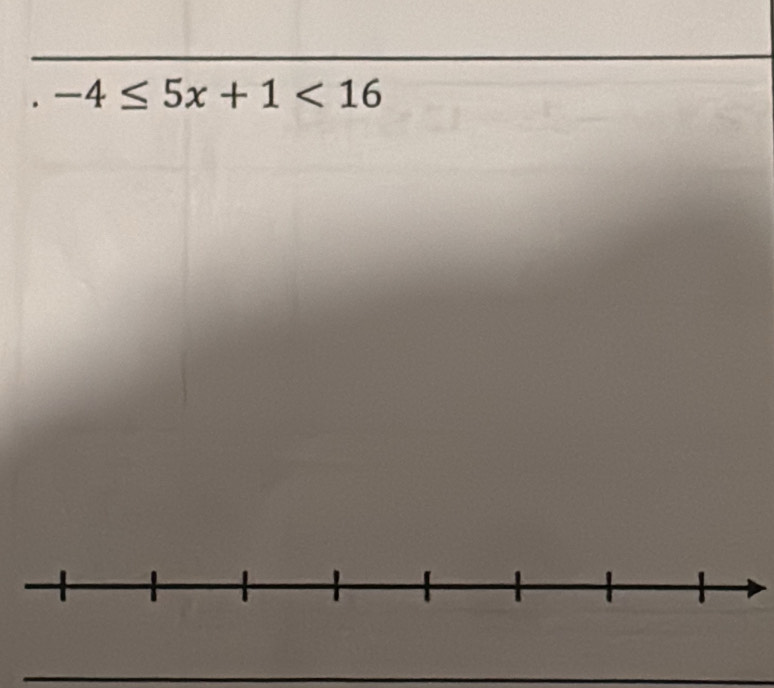 -4≤ 5x+1<16</tex>