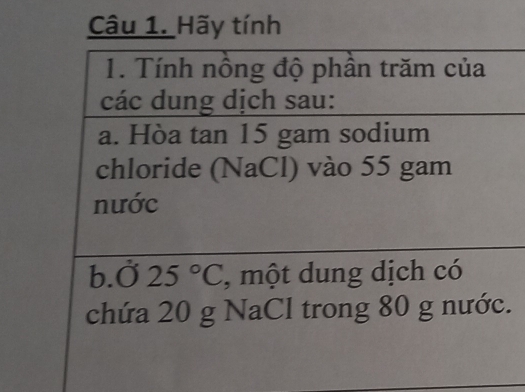 Hãy tính
.