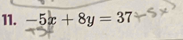 -5x+8y=37