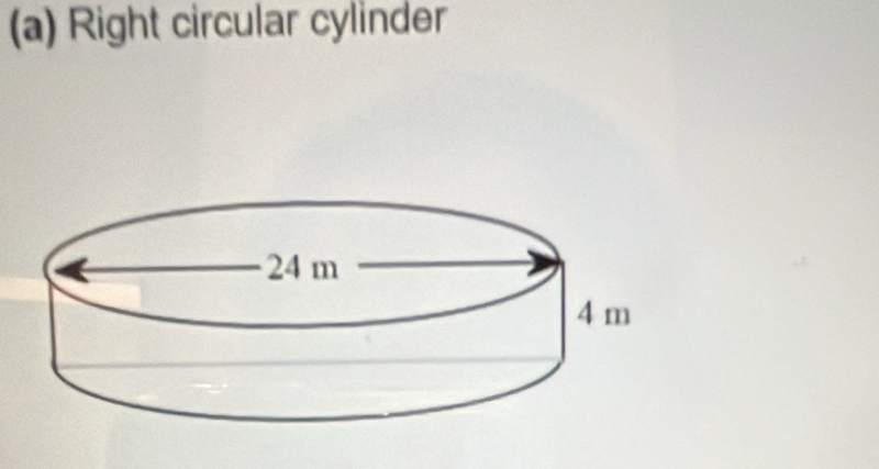 Right circular cylinder