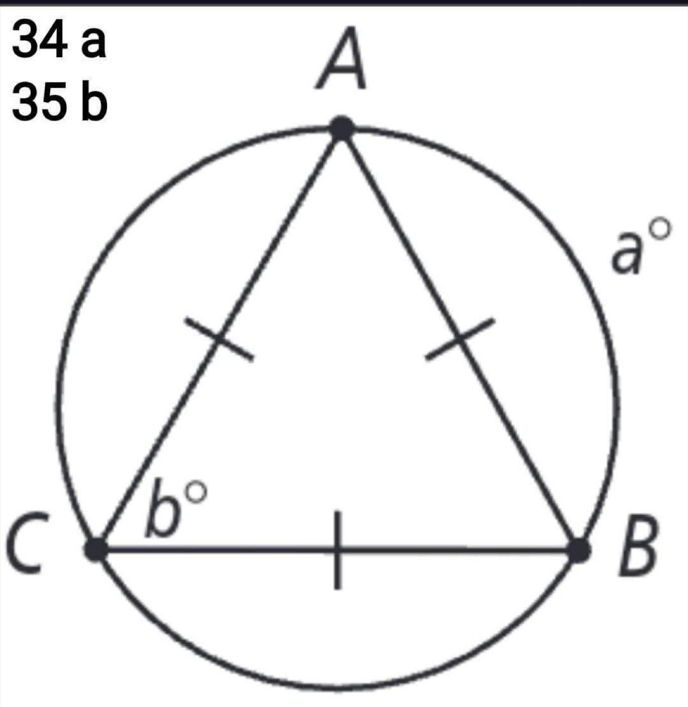 a
35 b
a°
C