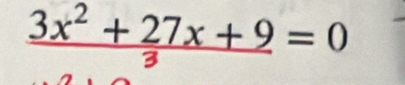 3x² + 37x + 9 = 0