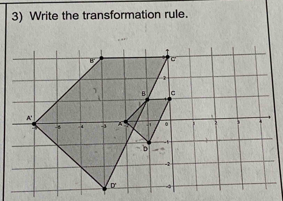 Write the transformation rule.