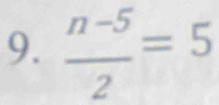  (n-5)/2 =5