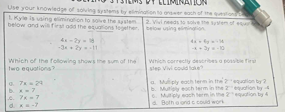 Use your knowledge of s