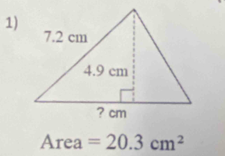 Area=20.3cm^2