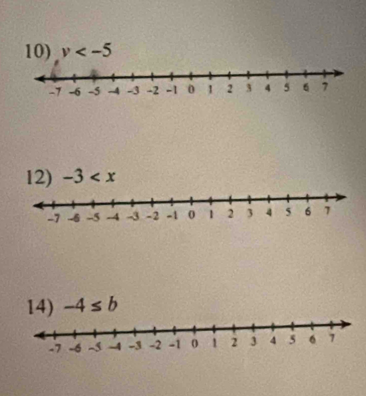 v
12) -3
14) -4≤ b