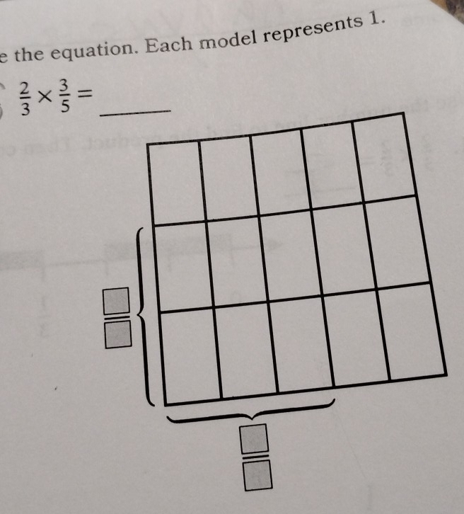 the equation. Each model represents 1.