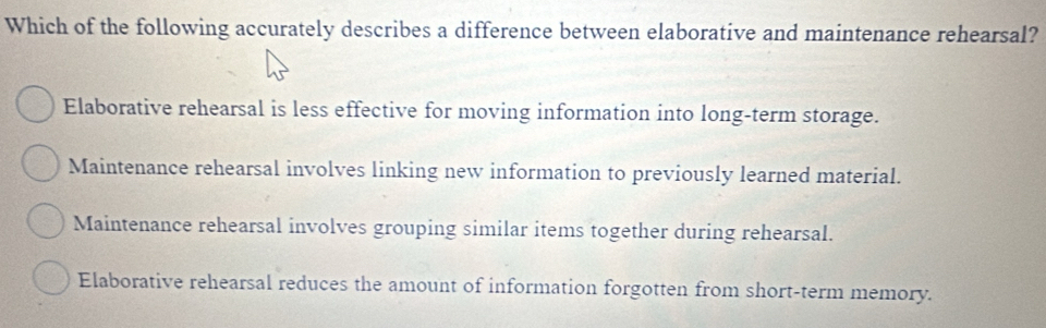 Solved: Which of the following accurately describes a difference ...