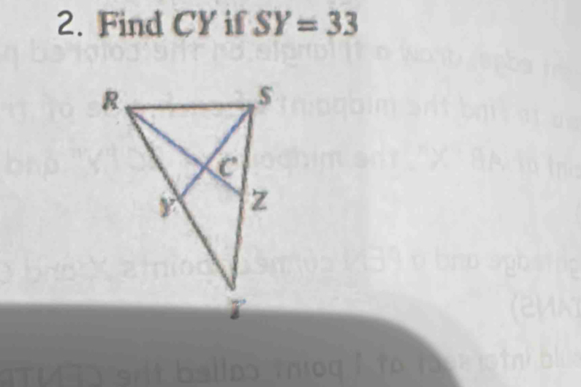 Find CY if SY=33