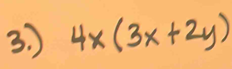 ) 4x(3x+2y)