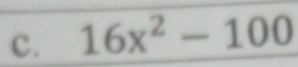 16x^2-100