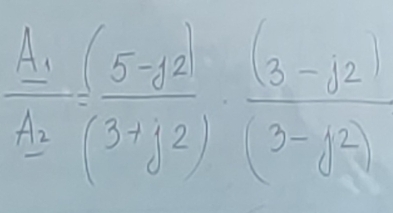 frac A_1A_2= ((5-62))/(3+y2) ·  ((3-y2))/(3-y2) 