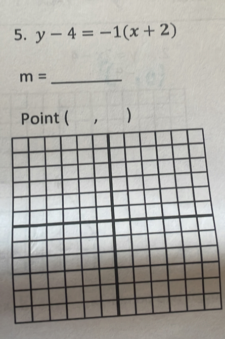 y-4=-1(x+2)
_ m=
,)