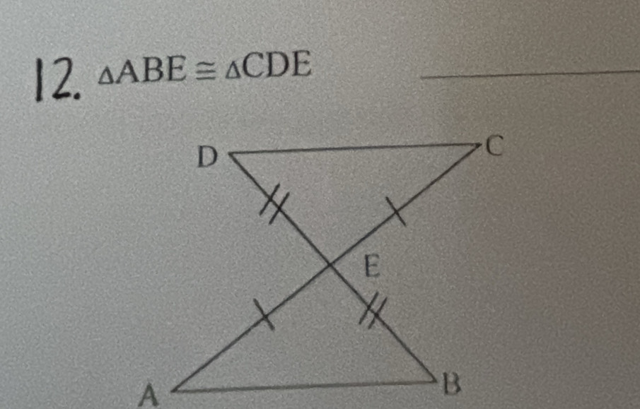 △ ABE≌ △ CDE