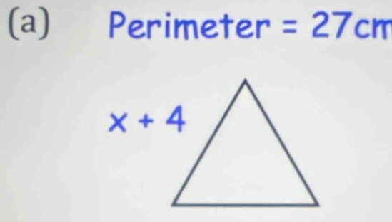 Perimeter =27cm