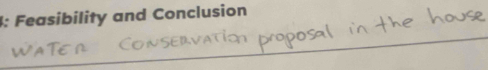 4: Feasibility and Conclusion