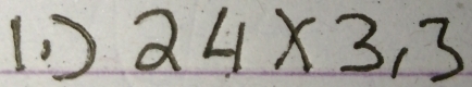 1 24* 3,3