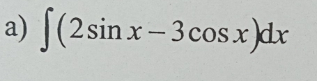 ∈t (2sin x-3cos x)dx