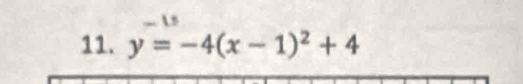 y=-4(x-1)^2+4