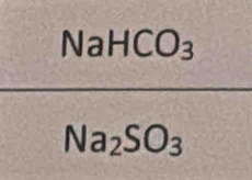 NaHCO₃
Na_2SO_3