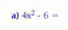 4x^2-6=