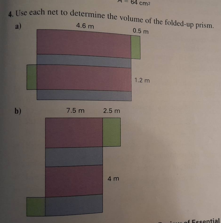 A=64cm^2
Essential