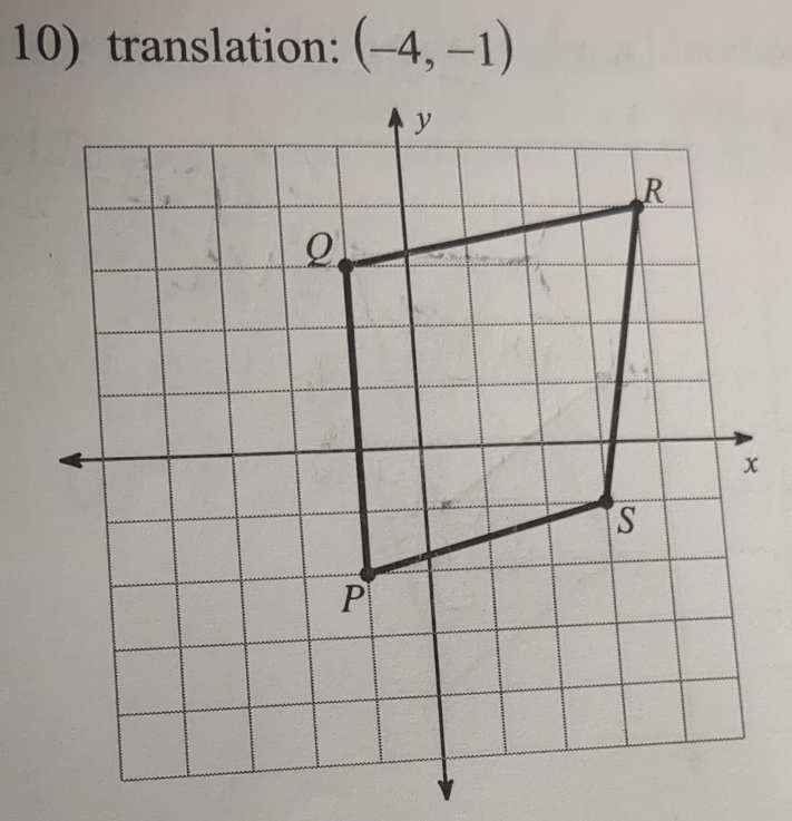 translation: (-4,-1)