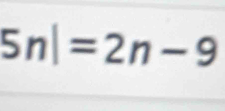 5nl=2n-9