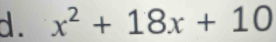 x^2+18x+10