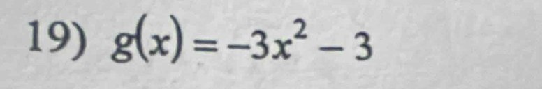 g(x)=-3x^2-3