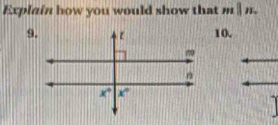 Explain how you would show that m||n
9.10.