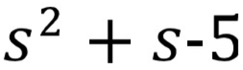 s^2+s-5