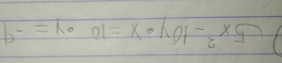 5x^2-10y· x=10· y=-9