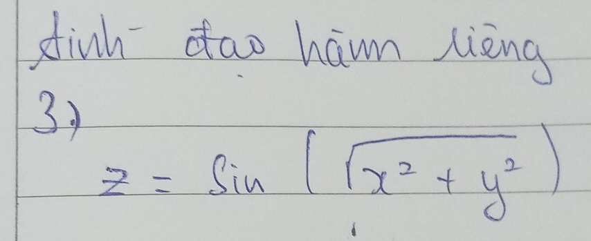 dinh dao hawm lièng 
31
z=sin (sqrt(x^2+y^2))