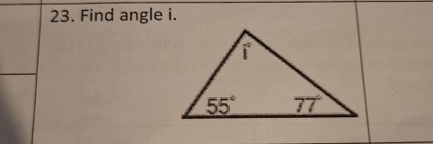 Find angle i.