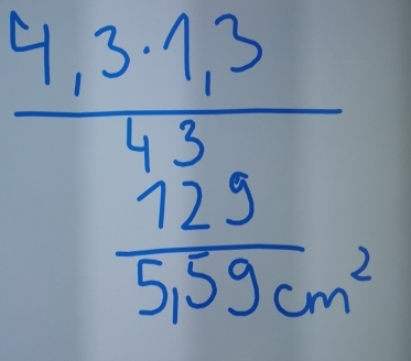 frac 4.3.13frac 43 1/5. hline 5,59 