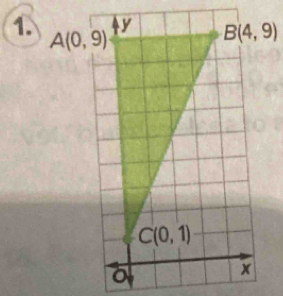 B(4,9)
A(0,9)