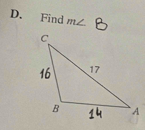 Find m∠