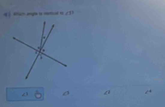 § ffich angle is mertical to ∠ 5?