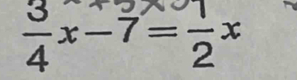 4x-7=2×