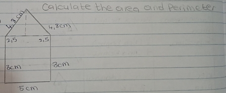 Calculate the aleg and Perimeter