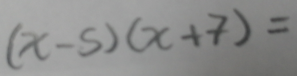 (x-5)(x+7)=