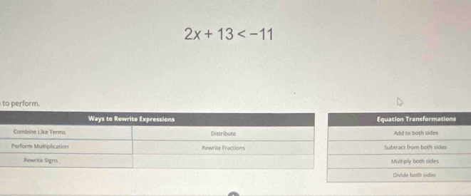 2x+13
to perform.