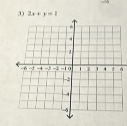 2x+y=1
6