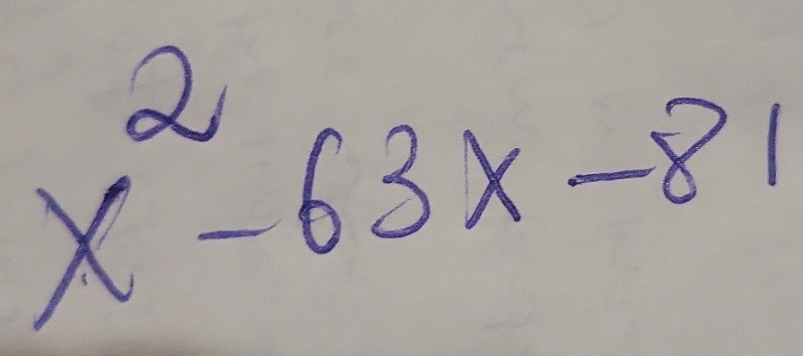 x^2-63x-81