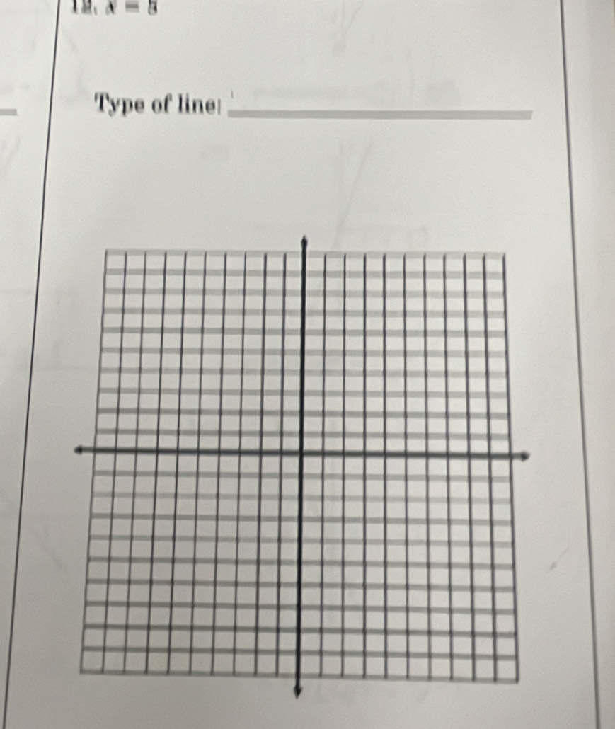 x=3
Type of line_