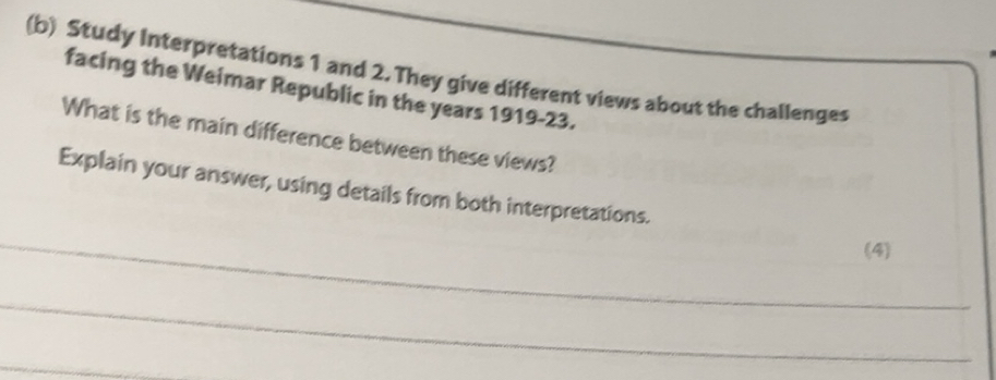 Solved: Study Interpretations 1 and 2. They give different views about ...