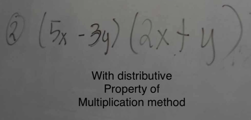 With distributive 
Property of 
Multiplication method